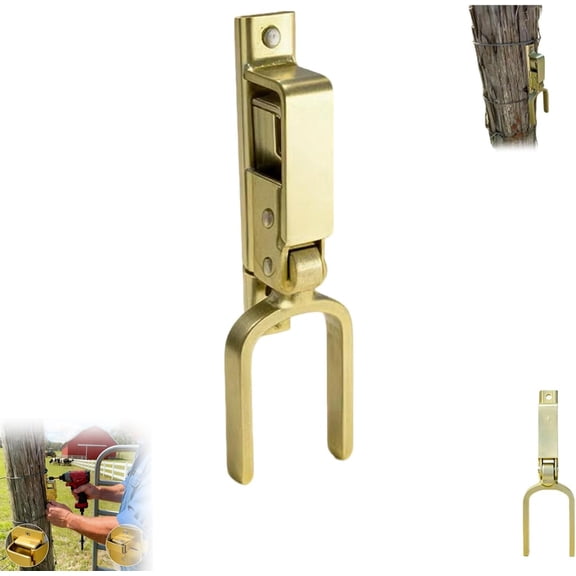 Heavy Duty Gate Latch with Automatic Spring Lock for Wood or Metal, Farm Fence Latch
