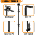 Heavy Duty Gate Latche Portable Cane Bolt Door Latch Lock Door Stop