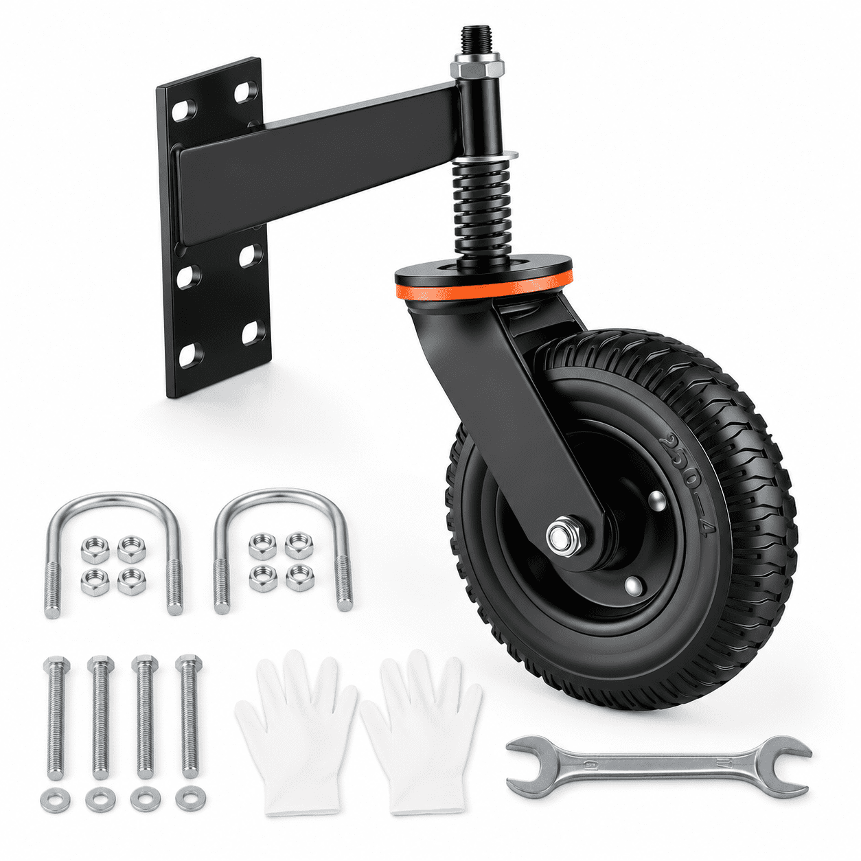 Heavy Duty Gate Wheel 6 Inch Fence Wheels For Wooden And Metal Tube ...