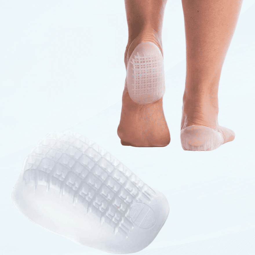 Heavy Duty Gel Heel Cups, Cushion Insert for Shock Absorption, Plantar
