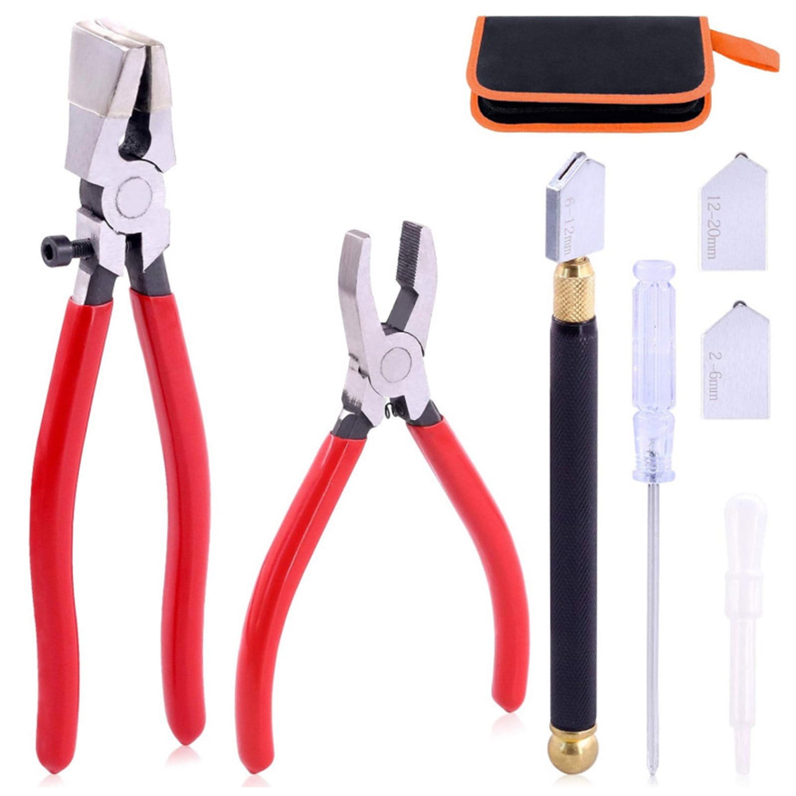 Heavy Duty Glass Running Pliers Tool Breaker Plier with Glass Cutter for Tiles/Stained Glass Cutting