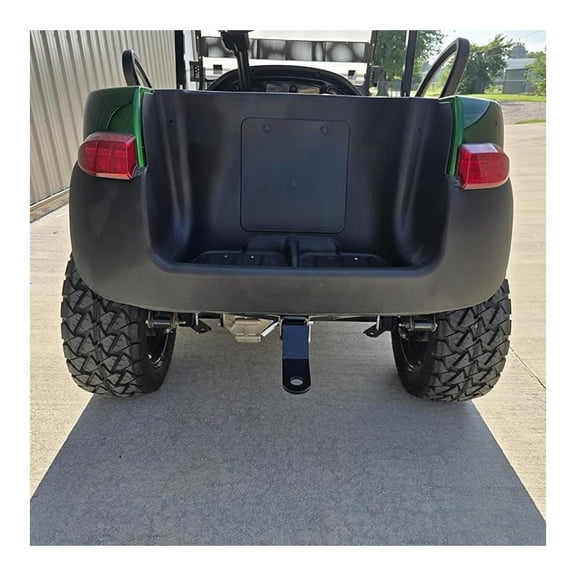 Heavy Duty Golf Cart Trailer Hitch Black Steel Hitch for Club Car Precedent 2004-Up, Tempo/Onward 2018-Up Gas & Electric Models, Mounted to Frame... Does NOT Work with Rear seat kit