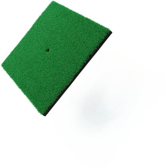 Heavy-Duty Golf Hitting Mat (12"x12"), Non-Slip Rubber Base Practice Turf for Backyard Chipping, Durable Nylon Grass Swing Pad