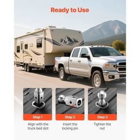 Heavy Duty Gooseneck Trailer Hitch 30000 lbs Towing Capacity Fits 2 5/16 Inch Ball for Off Road Recovery RV Equipment Hauling