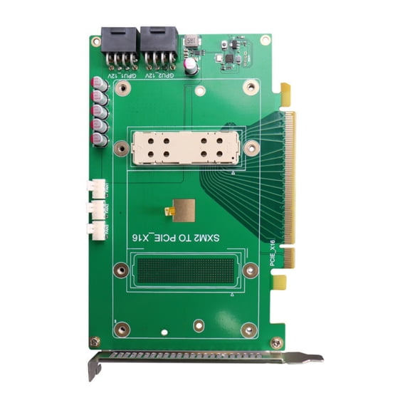 Heavy Duty Graphics Card GPU Adapter Card SXM2 To PCIe x16 Expansion Temperature Sensing For P100 V100 Accessories