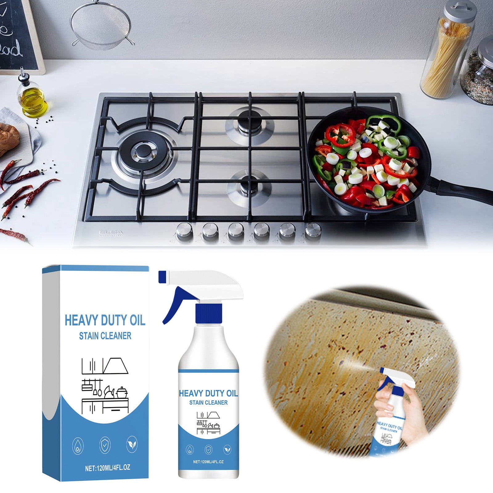Heavy Duty Grease Cleaner For Cleaning Stubborn Oil Stains Kitchen