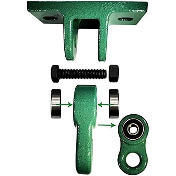 Heavy Duty Green Swing Hangers Screws Bolts Included Over 5000 lb Capacity Playground Porch Yoga Seat Trapeze Wooden Sets Indoor Outdoor 2 Pack