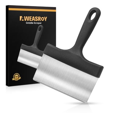Heavy Duty Stainless Steel Griddle Scraper & Chopper
