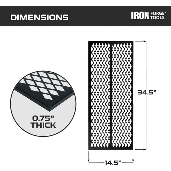 Heavy Duty Grill Shelf - 34.5 Inches