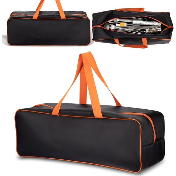 Heavy-Duty Grill Tool Storage Bag, Large Capacity Organizer Pouch, Grill Accessory Storage Compatible with Blackstone