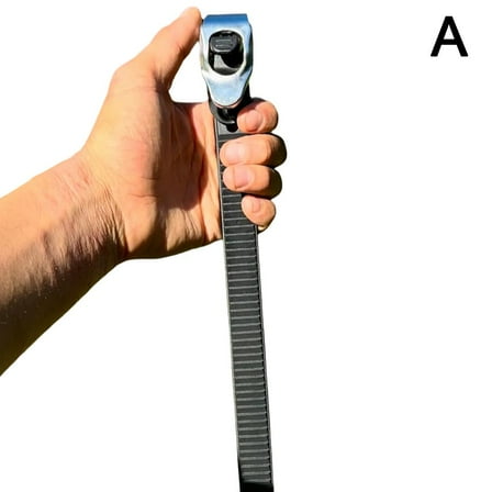 Heavy-Duty Grip Lock Strap, Adjustable Heavy-Duty Metal Ratchet Buckle, Connectable Multipurpos Ratchet Straps, Reusable Super-Strong Flexi Strap, Secure Anything, Anywhere