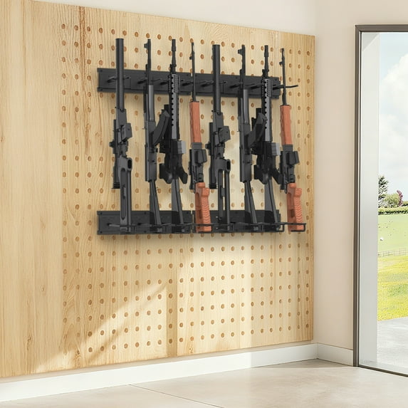 Heavy Duty Gun Rack Wall Mount – 8-Slot Vertical Rifle & Shotgun Rack ...