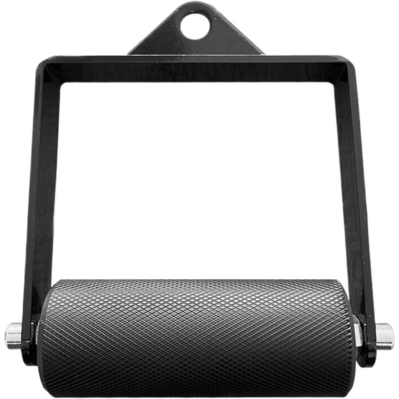 Heavy Duty Gym Cable Pulldown Handle, Steel Lat Pull Down Attachment with Non-Slip Grip for Triceps, Back & Biceps Strength Training (K)