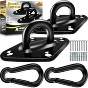 Heavy Duty Hammock Hooks - 1700lbs Capacity Stainless Steel Hanging Kit for Porch Swings, Hammock Chairs, and Ceiling Mounts 2 Pack, 10MM