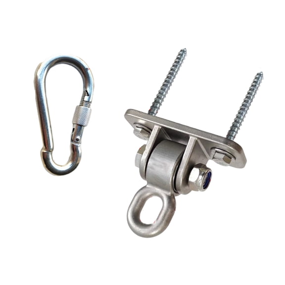 Heavy Duty Hammock Hooks with Bolts - Stainless Swing Hanger for Trapeze, Yoga Rings