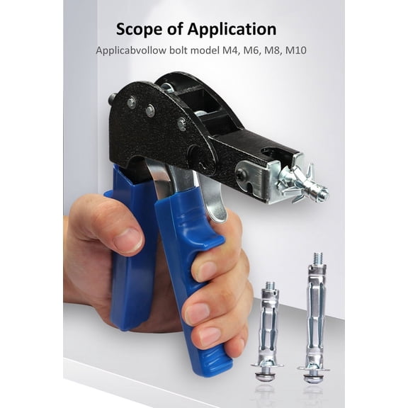 Heavy Duty Hand Riveter Tool for Hollow Wall Anchor Setting and Plasterboard Fixing Metal Wall Anchor Machine Installation Tool Standard Size Blue Color