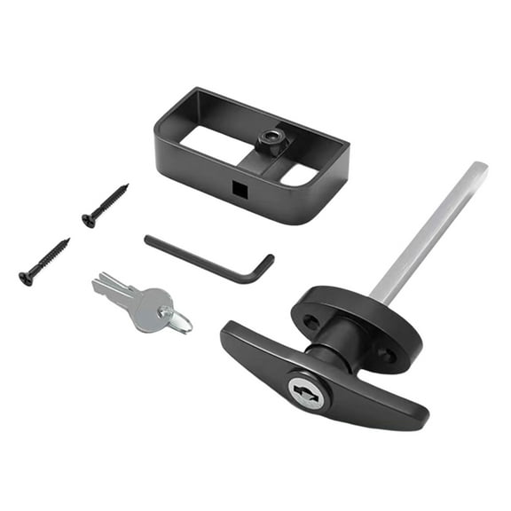 Heavy Duty Handle Lock set with Key & Screws Shed Door Latches Lock for Shed door