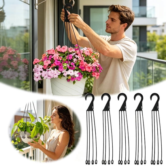 Heavy Duty Hanging Hook For Indoor Outdoor Potted Greenery Swivel Clevis Hook For Macrame Planter Support62535