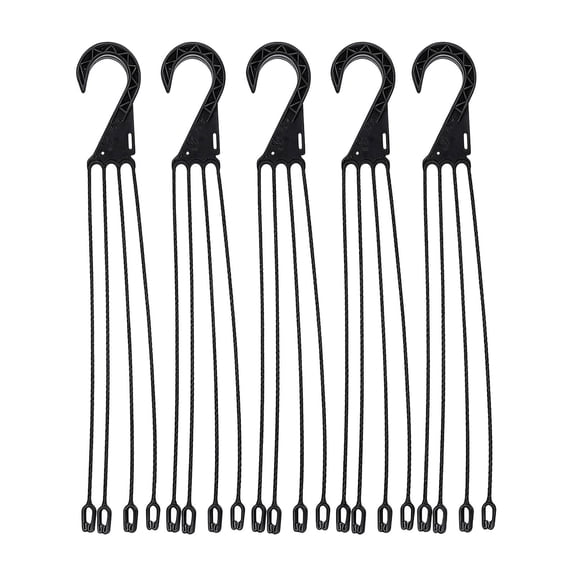 Heavy Duty Hanging Hook for Indoor Outdoor Potted Greenery Swivel Clevis Hook for Macrame Planter Support Rustproof Black 45CM