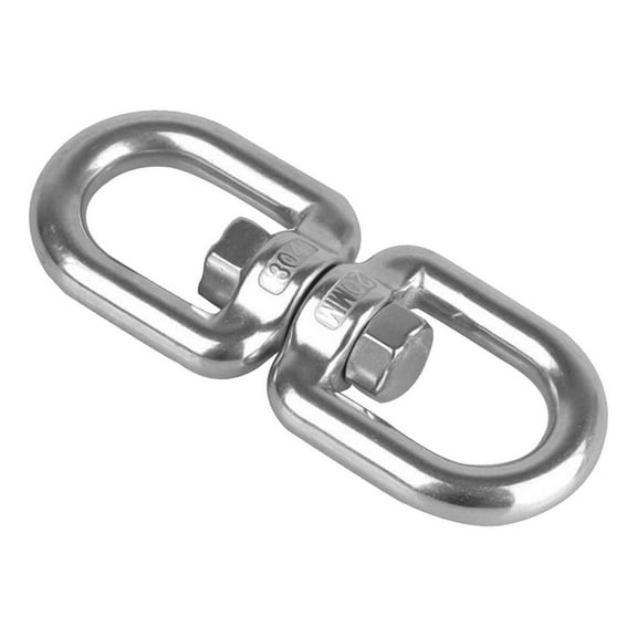 Heavy Duty Hanging Rotating Device Swivel Shackle Rings for Climbing Rope ,8mm/10mm/12mm/14mm/16mm/20mm