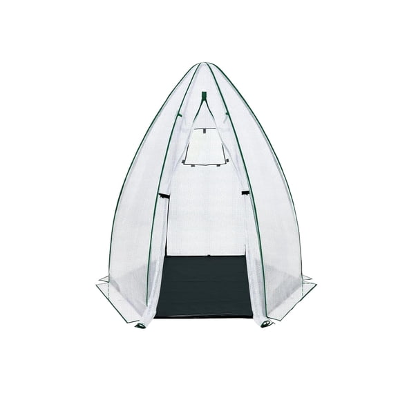 Heavy Duty Hexagonal Greenhouse for Outdoor Plants – Portable Garden Cold Frame with Durable PE Cover, Zippered Door, Mesh Window – Weather & Animal Protection for Vegetables, Flowers, Herbs, Fruits