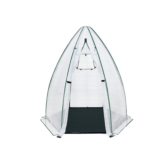 Heavy Duty Hexagonal Greenhouse for Outdoor Plants – Portable Garden Cold Frame with Durable PE Cover, Zippered Door, Mesh Window – Weather & Animal Protection for Vegetables, Flowers, Herbs, Fruits