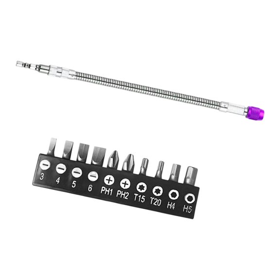 Heavy Duty Hexagonal Shaft Adapter 300mm Fast Change Connectors With 10 Multifunctional Bit Rotating For Mechanical Repairs