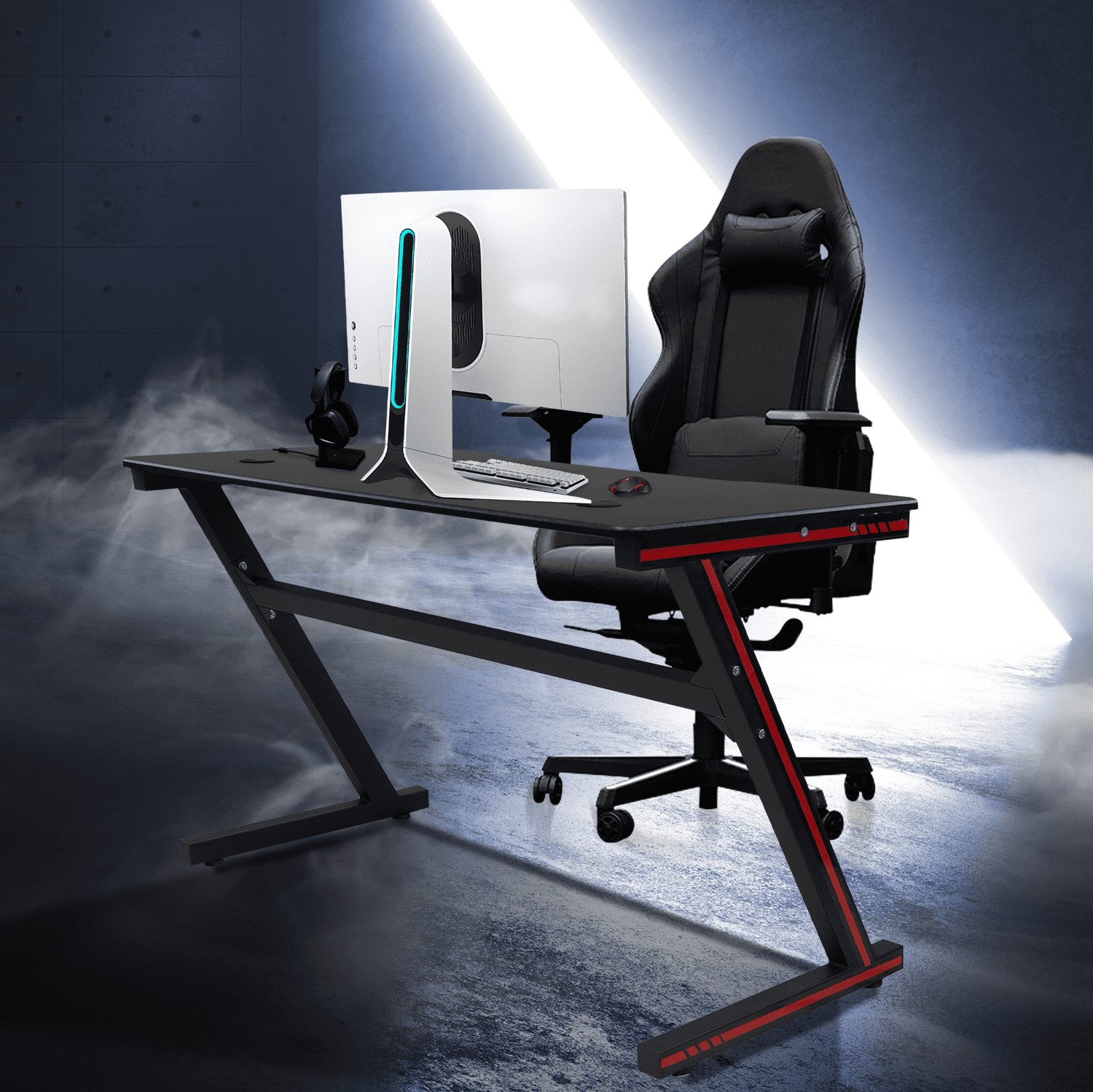 Heavy Duty High Performance Gaming Desk Z Shape Computer Desk
