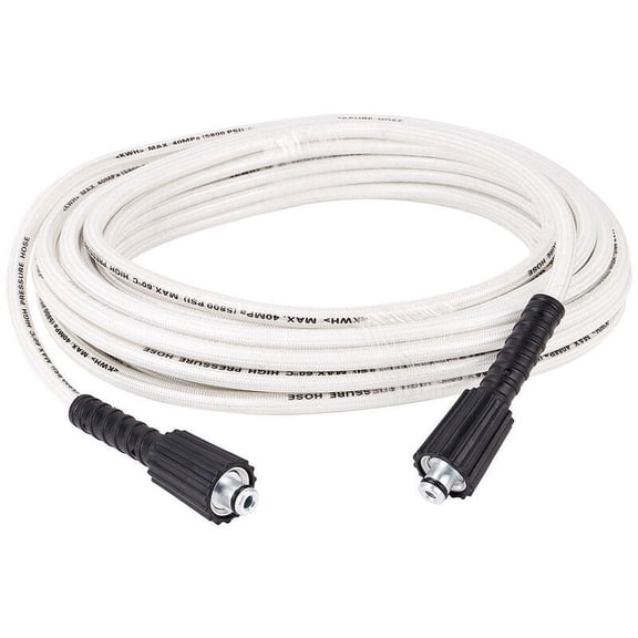 Heavy-Duty High-Pressure Washdown Hose, Flexible Structure 5/16 Inch Steel Wire Braided, Compatible with Most Gas Pressure Washers up to 4000 PSI for Universal Fit Applications