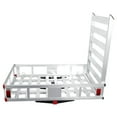 thumbnail image 1 of Heavy Duty Hitch Cargo Ramp, 500lb Load Capacity, Silver Galvanize Corrosion-Proof Coating, Receiver Hitch Carrier, Tow Hitch Cargo Ramp, Pickup Truck, Hunting Equipment, 1 of 7