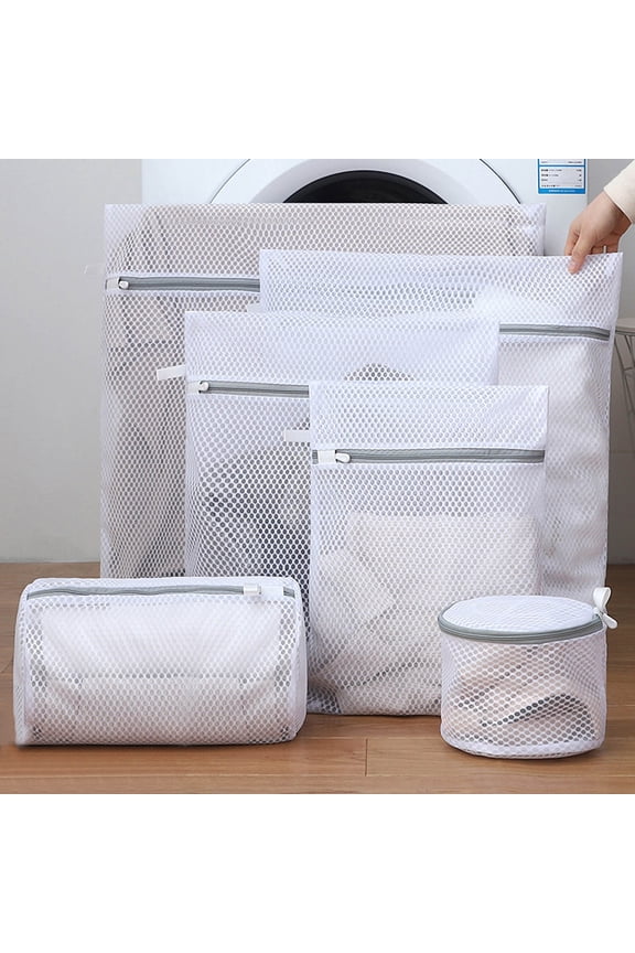 Heavy-Duty Honeycomb Mesh Laundry Bag for Delicates - Zippered Washing Net for Sweaters, Underwear, Bras - Protects Clothes in Washer & Dryer - Polyester Fiber - 1 Pack