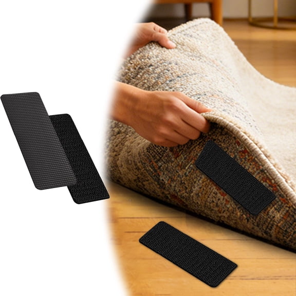 Heavy Duty Hook and Loop Strips 10 PCS, Slef Adhesive Interlocking Tape, Waterproof Strong Adhesive Strips, for Home, Garage, Outdoor (Black (1.26 * 3.15in),10pcs)