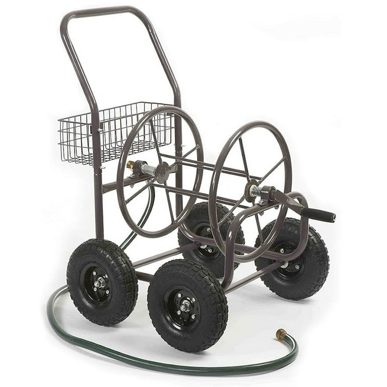 Heavy Duty Hose Reel Cart, Heavy Duty Hose Reel with 4 Solid