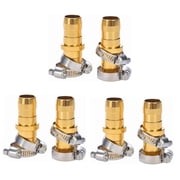 Heavy Duty Hose Repair Kit, Male Female Water Hose Repair End, Solid Metal Replacement Fittings, Fix Kit with Clamps Fit for 3/4" and 5/8" Gardening Hoses, Rust-Resistant Finish, Zero Leaks, 3 Set