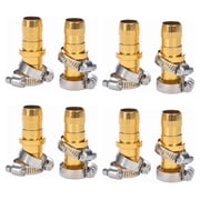Heavy Duty Hose Repair Kit, Male Female Water Hose Repair End, Solid Metal Replacement Fittings, Fix Kit with Clamps Fit for 3/4" and 5/8" Gardening Hoses, Rust-Resistant Finish, Zero Leaks, 4 Set