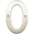 thumbnail image 1 of Heavy-Duty House Numbers, #0, 4 Inches, Satin Nickel by Stone Harbor Hardware, 1 of 1