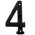 thumbnail image 1 of Heavy-Duty House Numbers, #4, 4 Inches, Matte Black by Stone Harbor Hardware, 1 of 1