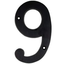 Heavy-Duty House Numbers, #9, 4 Inches, Matte Black by Stone Harbor Hardware
