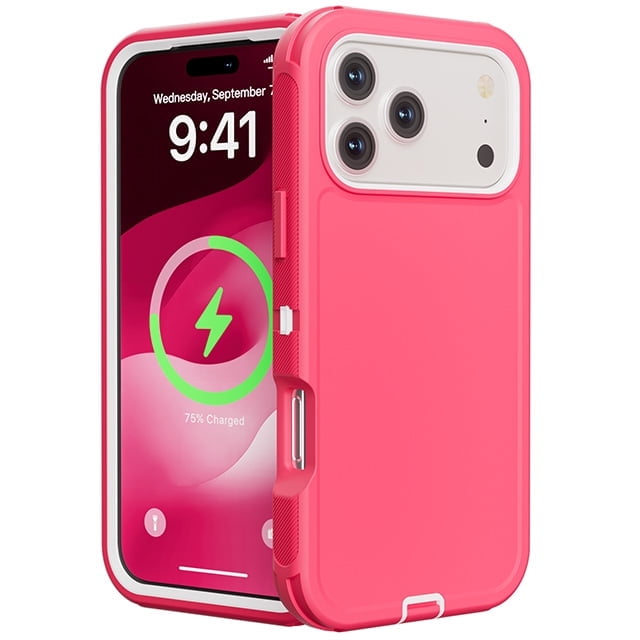 Heavy Duty Hybrid Defender Rugged Case for iPhone 17 Pro Max with