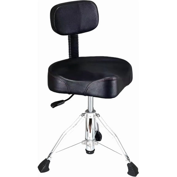Heavy Duty Hydraulic Adjustable Drum Throne with Backrest | for Adults