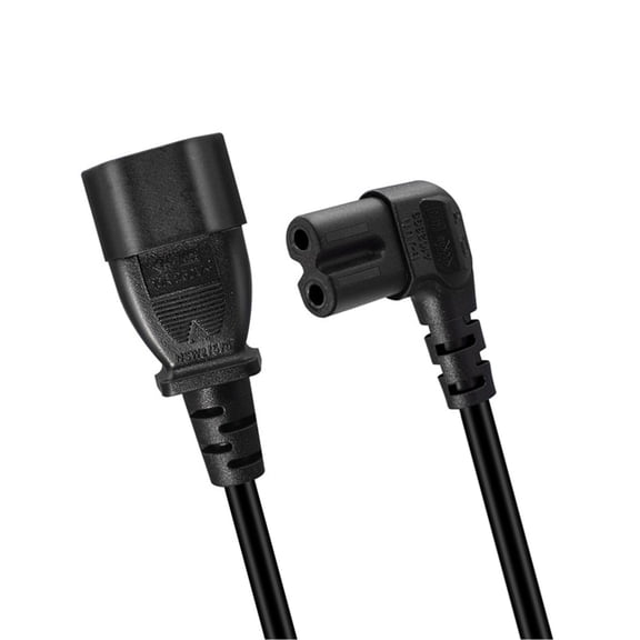 Heavy Duty IEC320 C14 to 7 Angled Power Cable 10A Safe Conductivity With Multiple Size