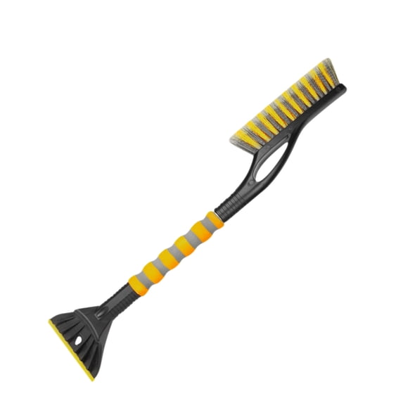 Heavy Duty Ice Scraper and Snow Brush, 2-in-1 Car Snow Removal Tool with Ergonomics Handle, Portable Windshield Scraper for Winter Car Care, Automotive Cleaning Brush for Cars Trucks SUVs