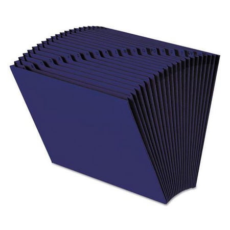 Heavy-Duty Indexed Expanding Open Top Color Files, 21 Sections, 1/21-Cut Tab, Letter Size, Navy Blue | Bundle of 2 Each