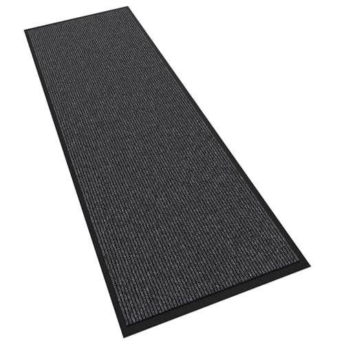 Heavy Duty Indoor Outdoor Doormat 72x24 Inches, Non-Slip Entryway Welcome Mat with Rubber Backing, Low Profile Commercial Grade Front Door Mat for High Traffic Areas