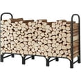 thumbnail image 1 of Heavy Duty Indoor Outdoor Log Holder & Black & 8ft Firewood Storage Log Rack with Cover, 1 of 6