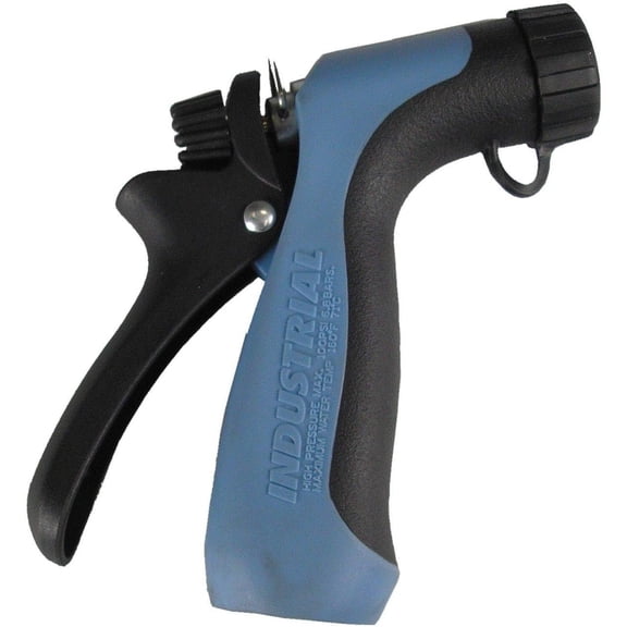 Heavy Duty Industrial Hose Nozzle High Pressure 100 PSI, Hot Water & High Temp Resistant, Pistol Grip Spray Nozzle for Garden Hose, Marine & Commercial Grade