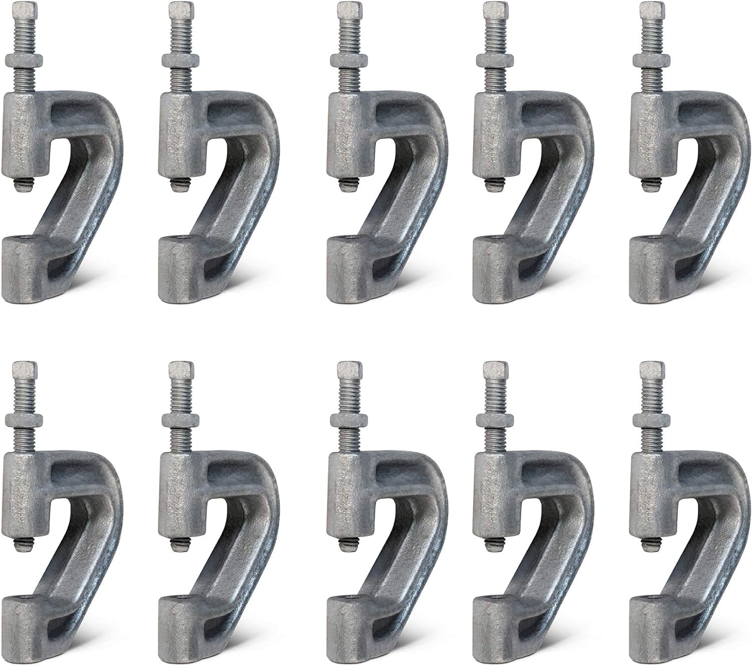 Heavy Duty Industrial Purlin Clamp For 3/8'' Rod Max Load 400 Lbs Iron