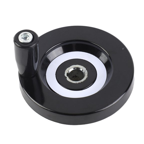 Heavy Duty Industrial Rear Ripple Hand Wheel with Rotating Grip Handle for Milling Lathe Machine Mechanical Hardware Components 10 x 80mm / 0.39 x 3.15 inches