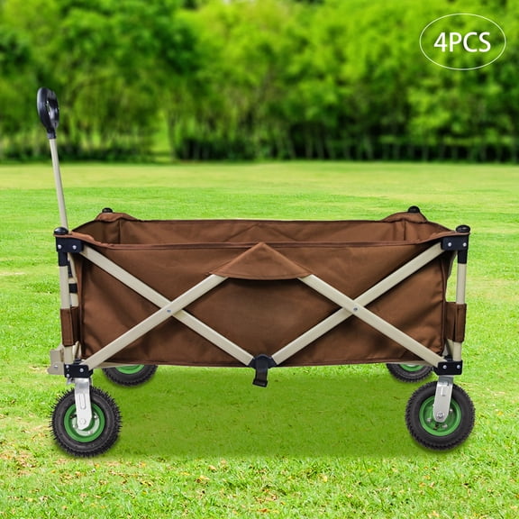 Heavy-Duty Inflatable Casters Durable Rubber Wheels, 220.46lbs Load Capacity, Quiet Movement