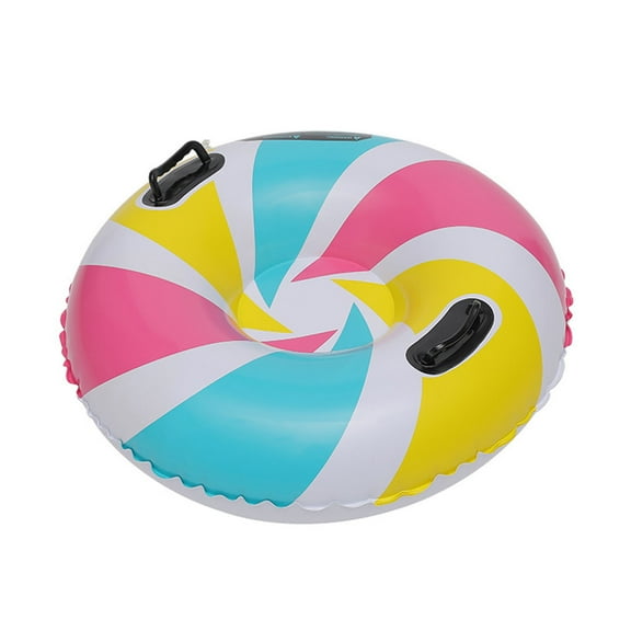 Heavy Duty Inflatable Snow Tube,Winter Outdoor Sledding Toy,Cold Resistant Thick PVC Tube,Sturdy Double Handle Sled,Quick Inflate Deflate Design,Adult Kids Winter Fun Toy,Thanksgiving Christmas Gift